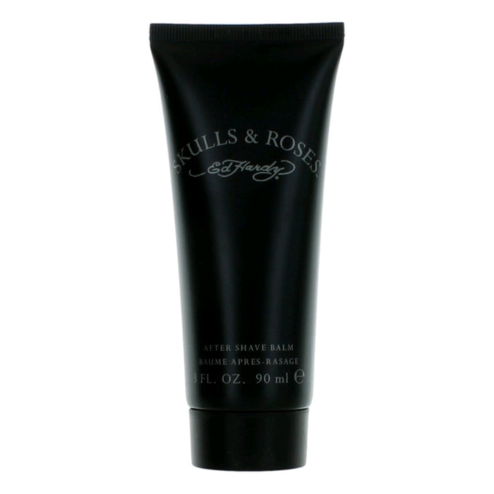 Ed Hardy Skulls & Roses by Ed Hardy, 3 oz After Shave Balm for Men