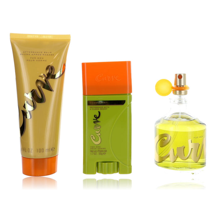 Curve by Liz Claiborne, 3 Piece Gift set for Men with Deodorant