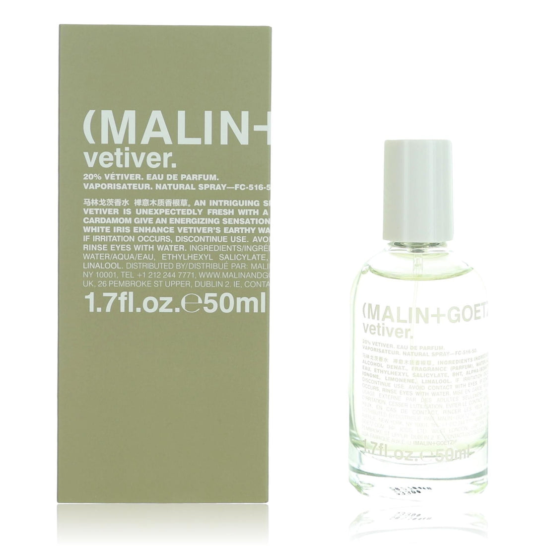 Malin & Goetz Vetiver by Malin & Goetz, 1.7 oz EDP Spray for Unisex