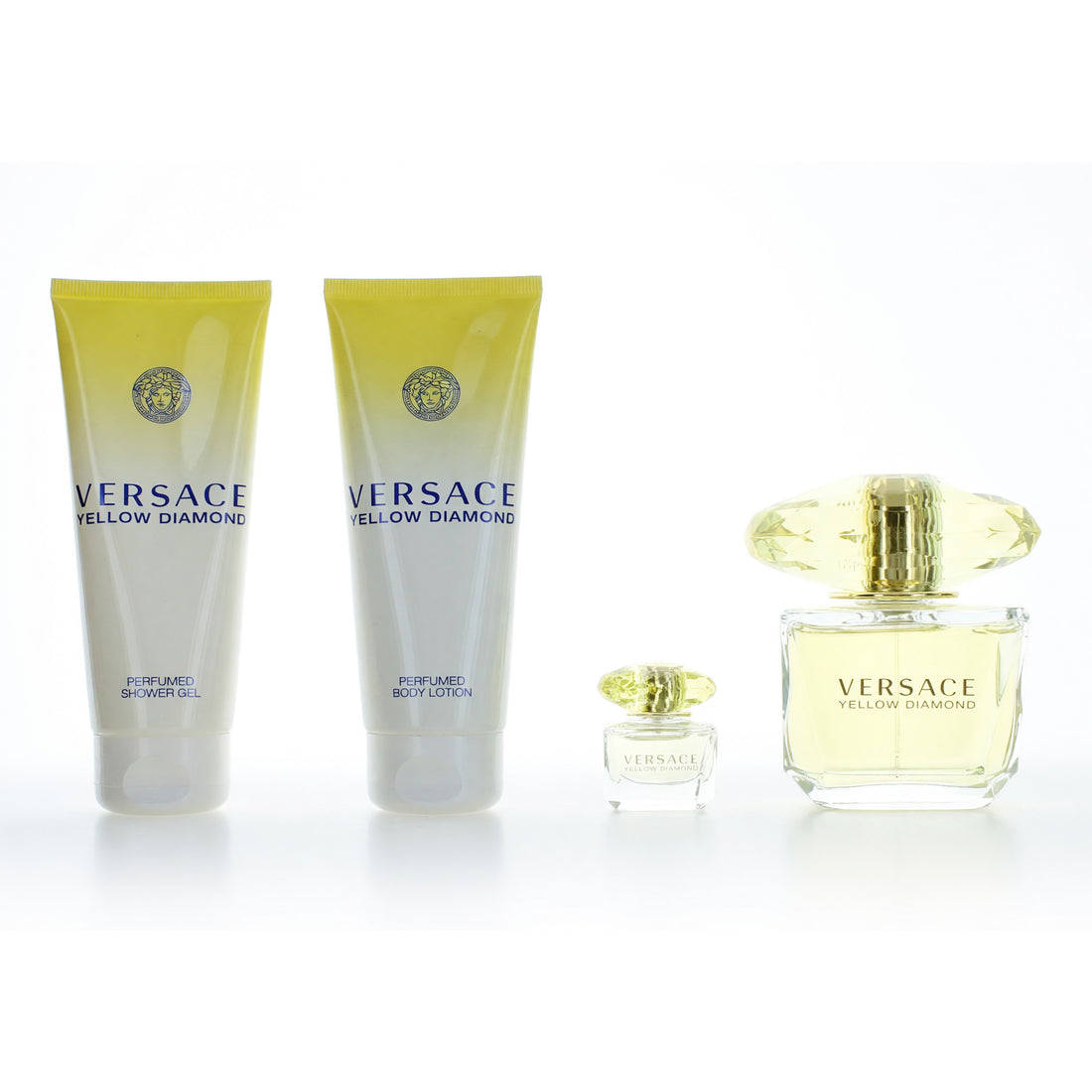 Versace Yellow Diamond by Versace, 4 Piece Gift Set for Women